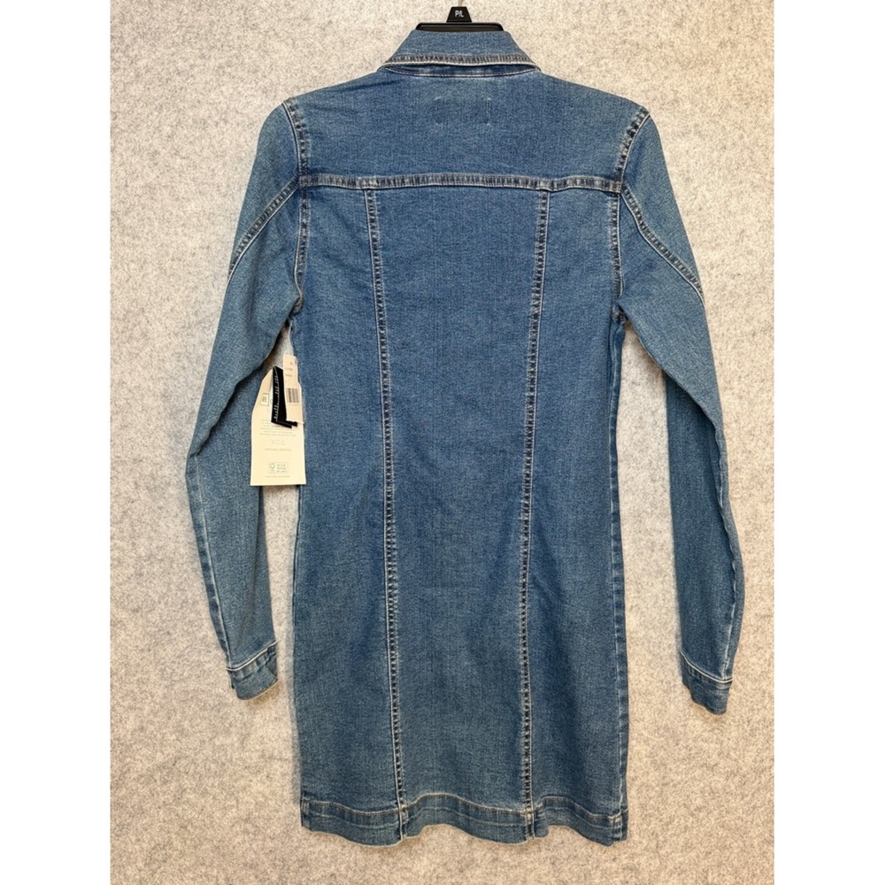 REgeneration by Celebrity Pink Dalia Denim Dress Blue Long Sleeve Mini S NEW - Picture 10 of 15